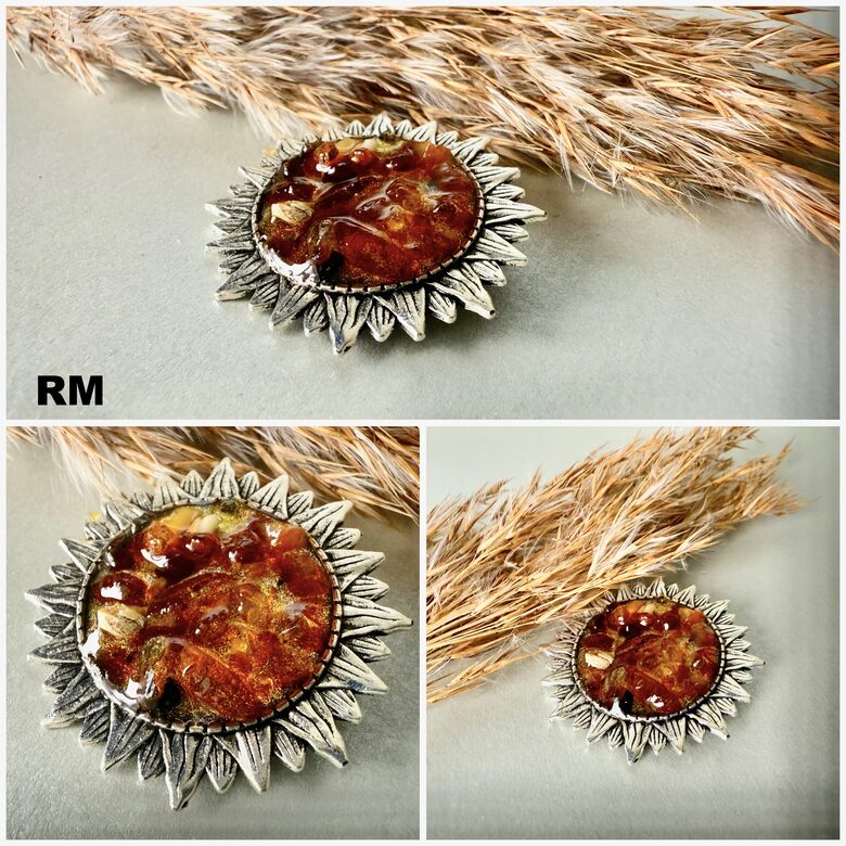 Dzintara Broša'Saulespuķe"