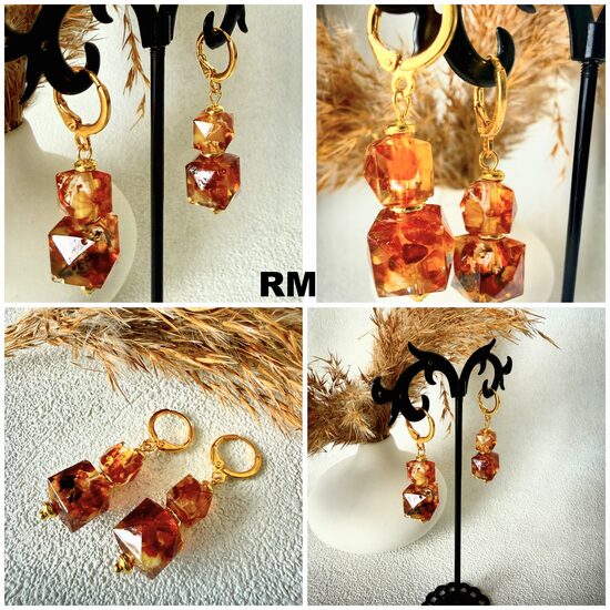 Dzintara auskari NR26